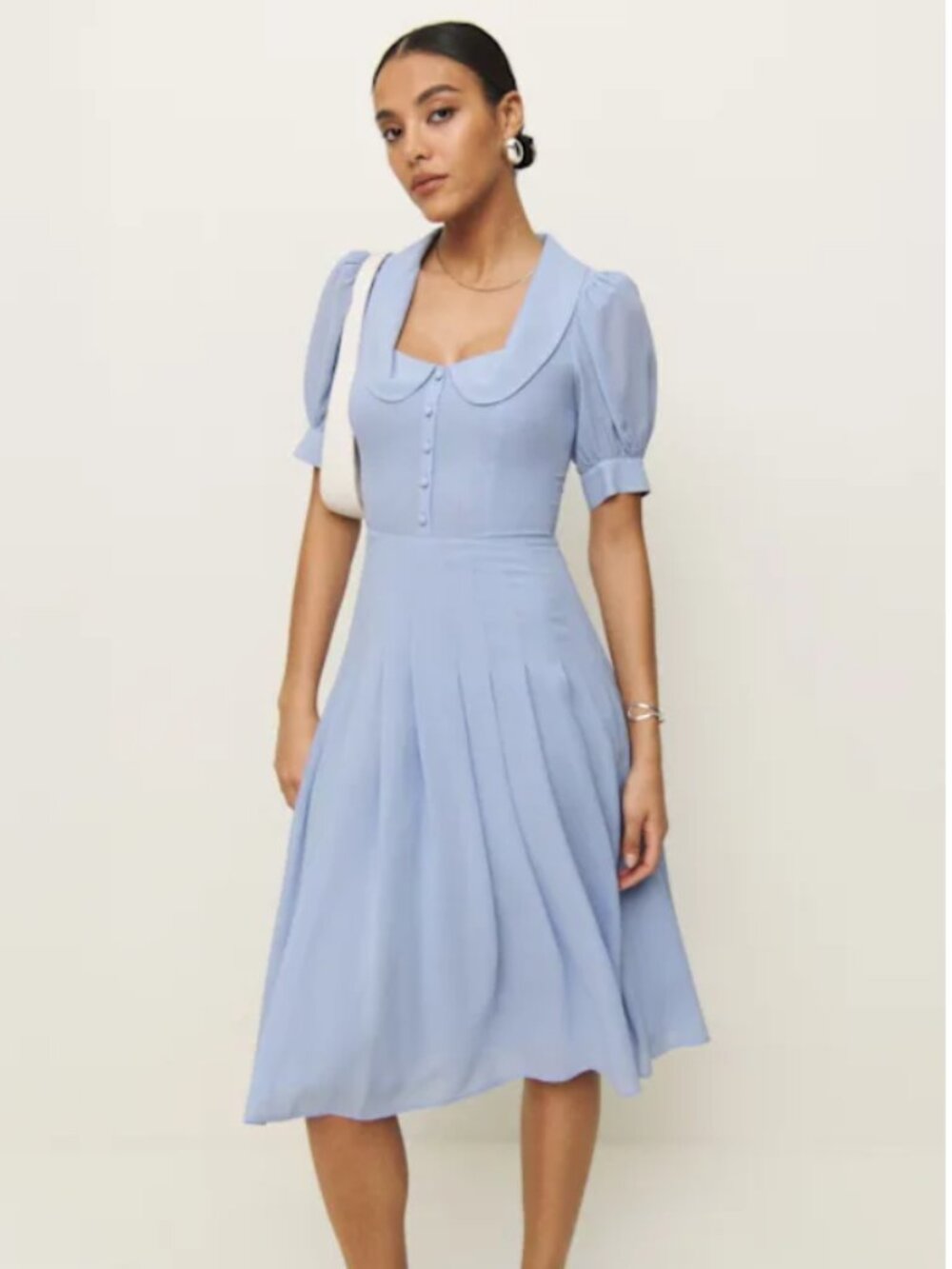 Reformation Kyria Dress Blue - Size 8